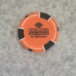 #F Harley-Davidson Bull Falls Poker Chip